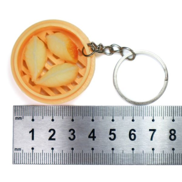 画像3: 【アウトレット】食品サンプル キーホルダー 【餃子】 中華 料理 鍵 カバン バッグ インテリア雑貨 フェイクフード KR-009 1個 (3)