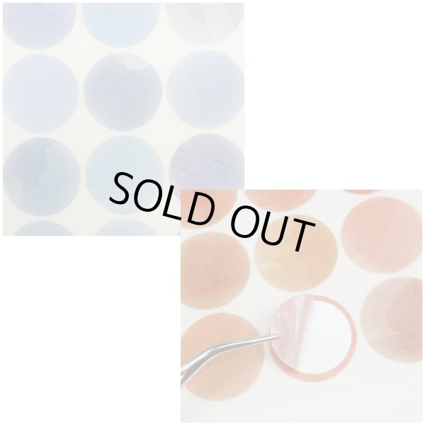 画像4: 丸シール 丸型 【くすみカラー 水彩風】1シート16枚×25シート入り〔1セット〕 直径15mm ミックス カラフル 丸ステッカー 大容量 ギフトシール ラッピング デコレーション きらきらぷんぷん丸 AMS-002 (4)