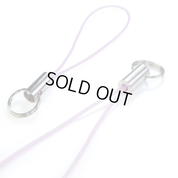 画像3: 携帯ストラップ 二重リング付き パーツ ライトパープル 10本入 松葉紐 金具 キーホルダー 紐 スマホ リングストラップ アクセサリー DIY ハンドメイド きらきらぷんぷん丸 STP-006 (3)