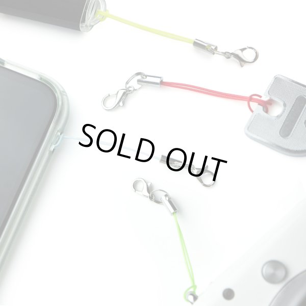 画像4: [きらきらぷんぷん丸] カニカン付き携帯ストラップ イエロー 二重リング付き キーホルダー リングストラップ 10本入 STP-013 (4)