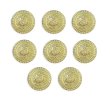画像1: ブレザーボタン 軽量 【ゴールド】 金 足つき ボタン 樹脂ボタン スーツボタン ジャケット 8個入り 【21mm】 きらきらぷんぷん丸 B-608 (1)