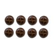 画像1: 革調ボタン レザー調 【ブラウン】 スーツ コート ジャケット ブレザー フロント 袖口 8個入り 【18mm】 きらきらぷんぷん丸 B-060 (1)