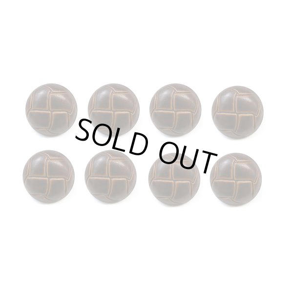 画像1: 革調ボタン レザー調 【ブラウン】 スーツ コート ジャケット ブレザー フロント 袖口 8個入り 【18mm】 きらきらぷんぷん丸 B-060 (1)