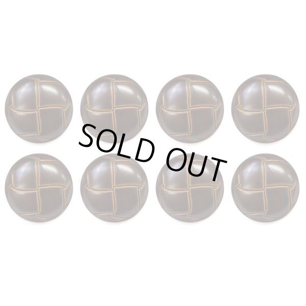 画像1: 革調ボタン レザー調 【ブラウン】 スーツ コート ジャケット ブレザー フロント 袖口 8個入り 【25mm】 きらきらぷんぷん丸 B-478 (1)