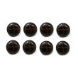 画像1: 革調ボタン レザー調 【ブラック】 スーツ コート ジャケット ブレザー フロント 袖口 8個入り 【18mm】 きらきらぷんぷん丸 B-056 (1)