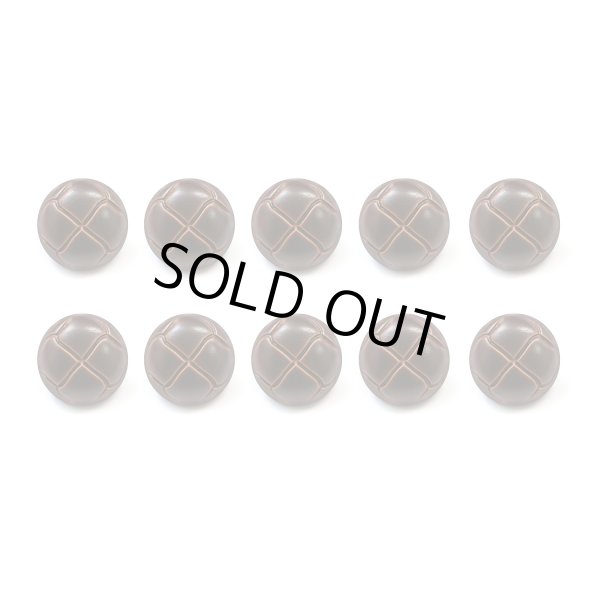 画像1: 革調ボタン レザー調 【ブラウン】 スーツ コート ジャケット ブレザー フロント 袖口 10個入り 【13mm】 きらきらぷんぷん丸 B-058 (1)