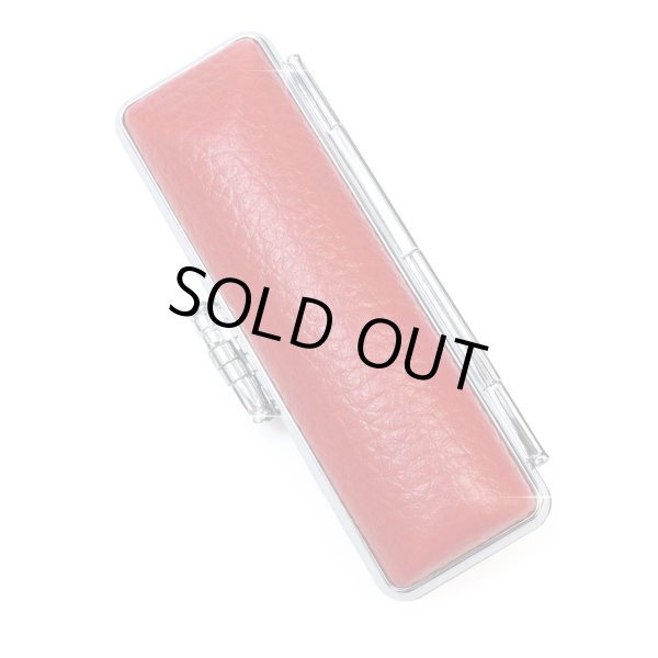 画像1: 印鑑ケース 赤(レッド) 朱肉付き ハンコ 判子 レザー調 実印 銀行印 認印 訂正印 収納 きらきらぷんぷん丸 INKN-MR-001 (1)