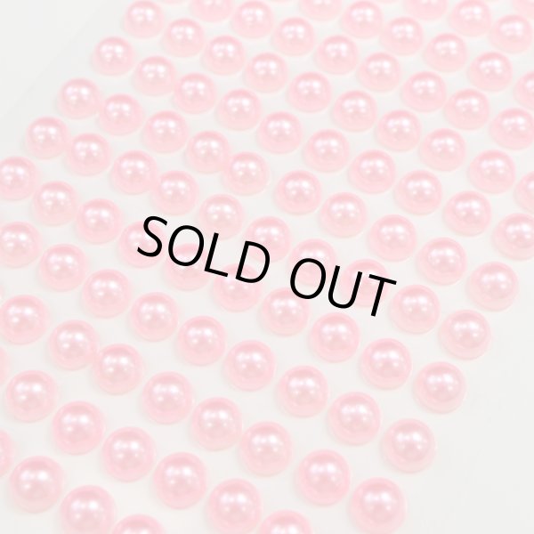 画像5: 110 ラインストーンシール(デコシール) パールタイプ 6ミリ【ピンク】1シート きらきらぷんぷん丸 (5)