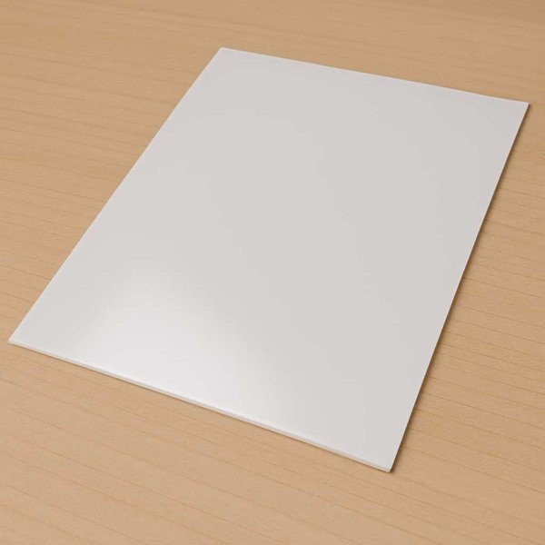 画像1: プラスチックシート 白 A4 210x297mm 5mm厚 (1)