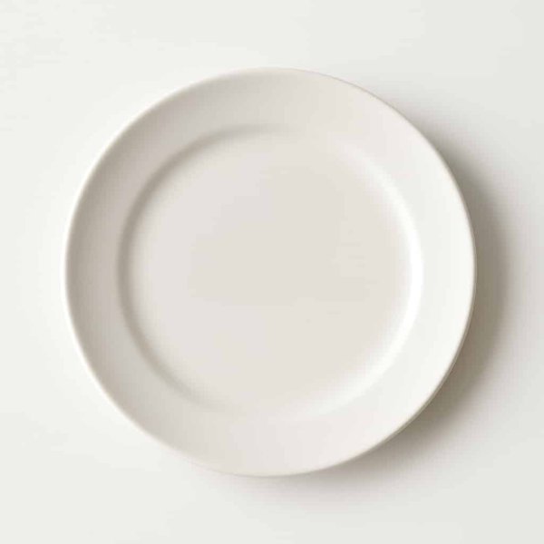 画像1: 丸皿 陶器 白 ホワイト 平皿 食器 (1)