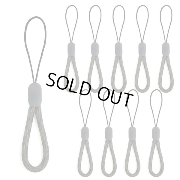 画像1: リングストラップ フィンガーストラップ スマホ 10個入 指かけ 指リング 【アーミーグリーン】 緑 丸紐 おしゃれ 可愛い 携帯 カメラ キーホルダー 落下 STP-029 (1)