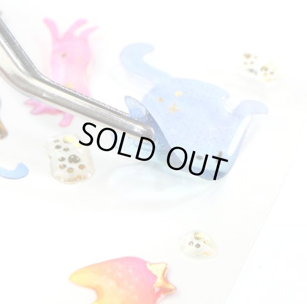 画像6: ご褒美シール 3D ネコ 立体 デコレーション 半透明 3シート入り きらきらぷんぷん丸 3D-004 (6)