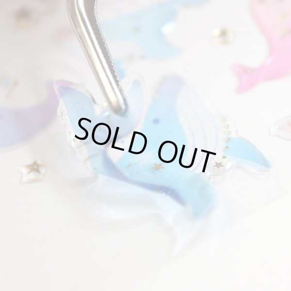 画像6: ご褒美シール 3D クジラ 立体 デコレーション 半透明 3シート入り きらきらぷんぷん丸 3D-006 (6)