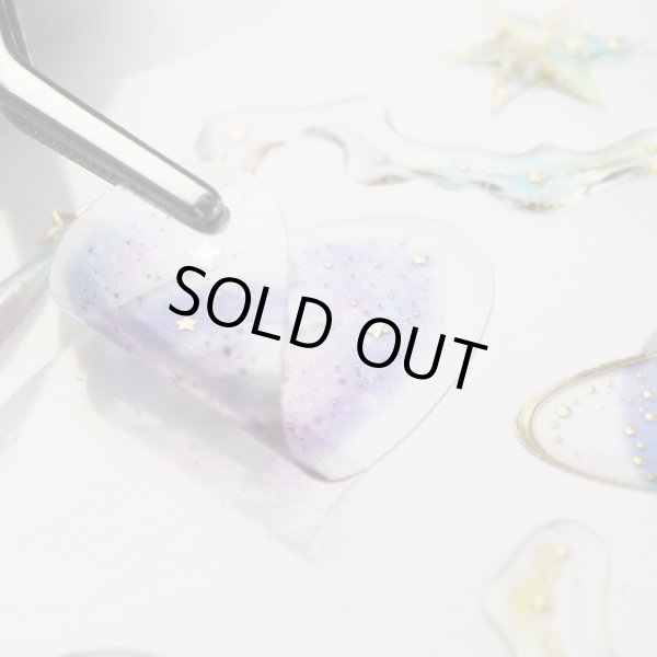 画像6: ご褒美シール 3D 宇宙 立体 デコレーション 半透明 3シート入り きらきらぷんぷん丸 3D-010 (6)