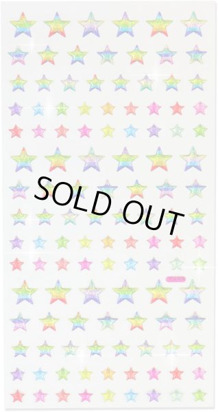 画像1: ご褒美シール 3D 星 レインボー ラメ 立体 キラキラ デコレーション 1シート [117s] 入 きらきらぷんぷん丸 3D-015 (1)