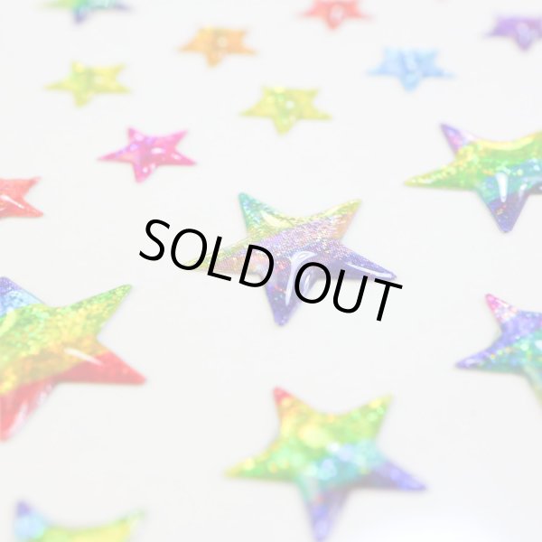 画像4: ご褒美シール 3D 星 レインボー ラメ 立体 キラキラ デコレーション 1シート [117s] 入 きらきらぷんぷん丸 3D-015 (4)