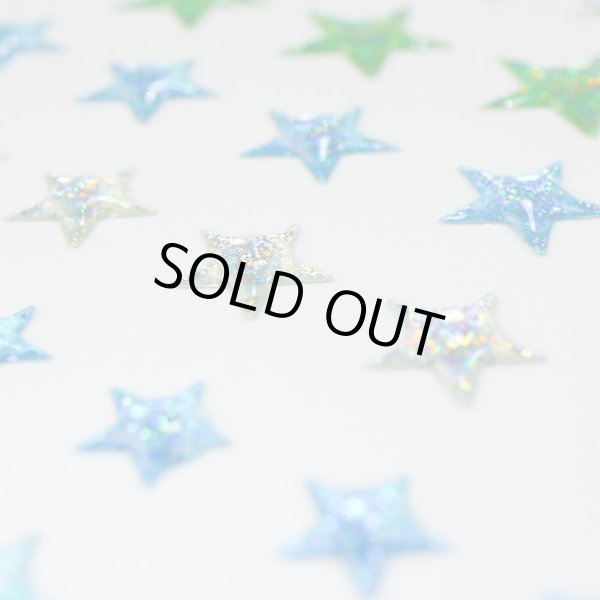 画像4: ご褒美シール 3D 星 ブルーミックス ラメ 立体 キラキラ デコレーション 1シート [117s] 入 きらきらぷんぷん丸 3D-016 (4)