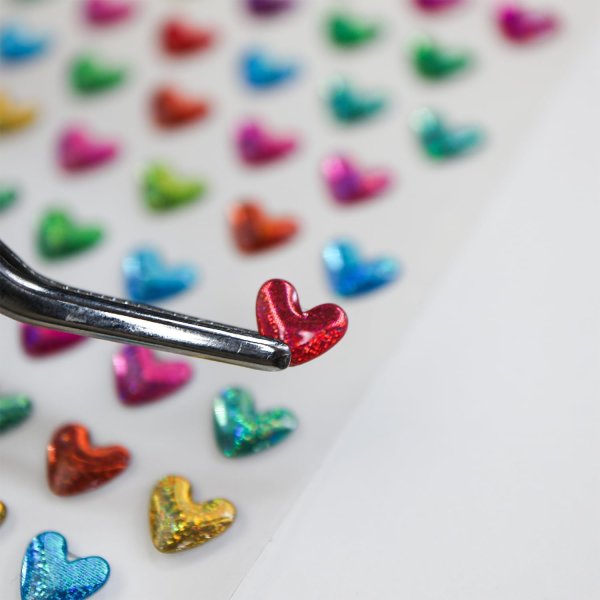 画像6: ご褒美シール 3D ハート ミックス ラメ 立体 キラキラ デコレーション 〔1シート〕190枚入 きらきらぷんぷん丸 3D-017 (6)