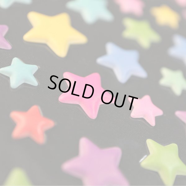 画像4: ごほうびシール 星 スター 3D 立体 ぷくぷくシール ぷっくりシール ミックス カラフル デコレーション 1シート [82s] 入り きらきらぷんぷん丸 3D-023 (4)