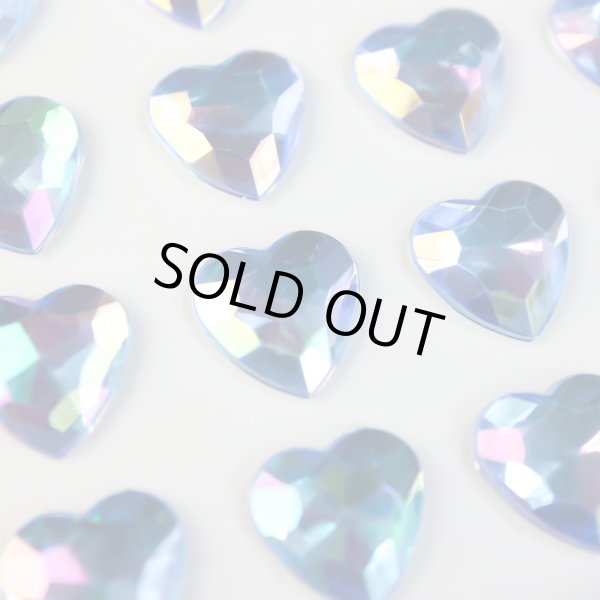 画像4: ラインストーンシール デコシール 水色 ハート 3D 立体 宝石 ジュエリー キラキラ デコレーション ラッピング シールサイズ12×12mm1シート [60s] 入りきらきらぷんぷん丸 3D-027 (4)