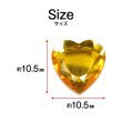 画像2: ラインストーン シール ハート型 【6色セット】 36個x6シート デコパーツ スマホ 3D 手芸 ハンドメイド きらきらぷんぷん丸 3D-040 (2)