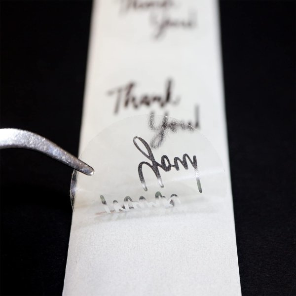 画像5: Thankyouシール サンキュー ありがとうシール 感謝シール ギフトシール ラッピング 封印 ステッカー ロールシール 丸 箔押し ピンクゴールド 約500枚入り〔1セット〕 約25×25mm 大容量 きらきらぷんぷん丸 TYS-001 (5)