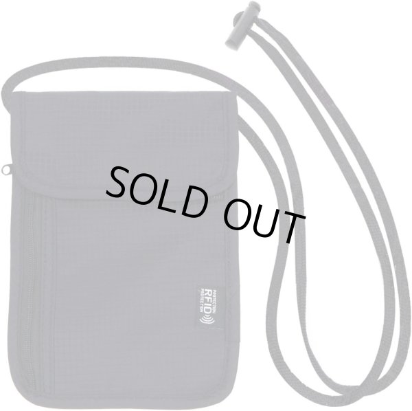 画像1: [きらきらぷんぷん丸] セキュリティポーチ 薄型【ブラック】 ポケット6個 スキミング防止 海外旅行 クレジット 盗難防止 マイナンバー ICカード 財布 ASC-004 (1)