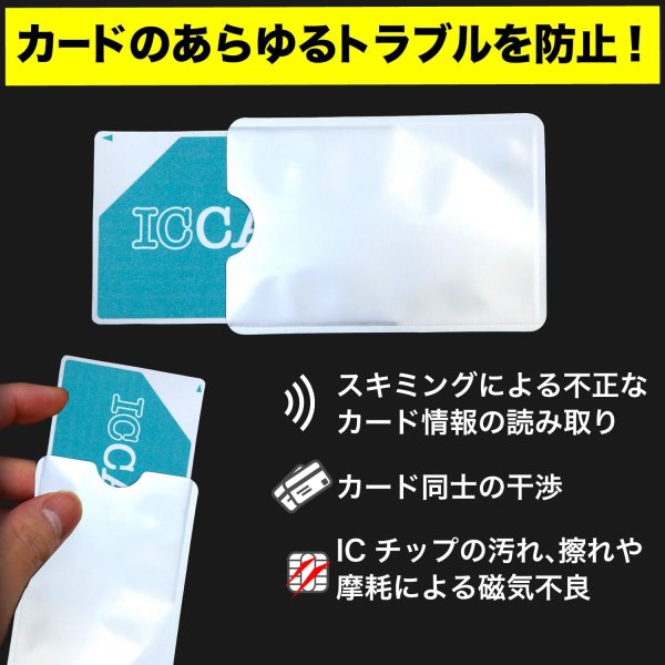 画像3: きらきらぷんぷん丸 スキミング防止ケース 縦型 6枚セット カラフル 電波シールド クレジット 海外旅行 マイナンバー ICカード 干渉防止 磁気防止 ASC-005 (3)