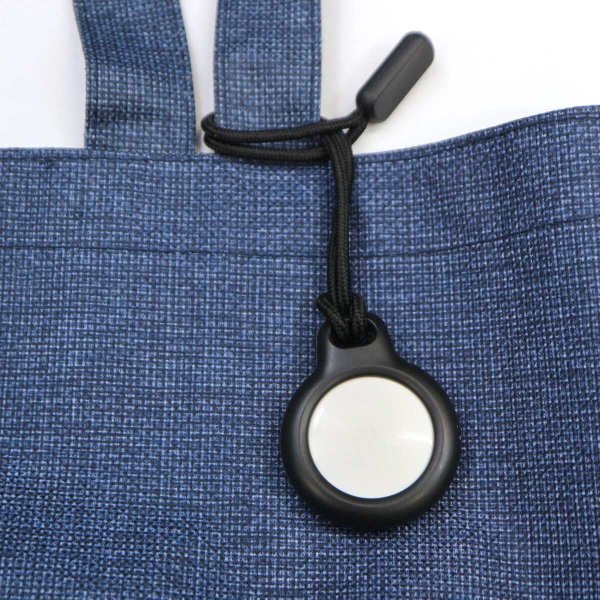 画像4: AirTag用 ケース 【ブラック】 黒 エアタグ用 キーホルダー 保護カバー ストラップ 紛失防止 きらきらぷんぷん丸 ATC-007 (4)