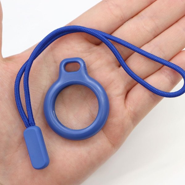 画像6: AirTag用 ケース 【ブル―】 青 エアタグ用 キーホルダー 保護カバー ストラップ 紛失防止 きらきらぷんぷん丸 ATC-009 (6)