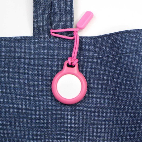 画像4: AirTag用 ケース 【ピンク】 エアタグ用 キーホルダー 保護カバー ストラップ 紛失防止 きらきらぷんぷん丸 ATC-010 (4)