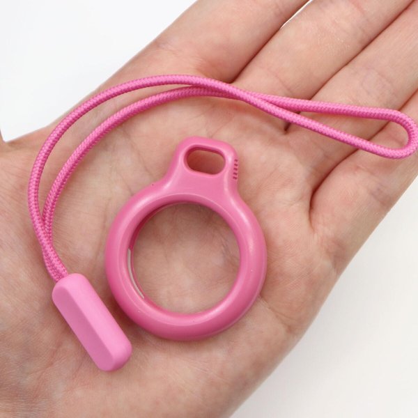 画像6: AirTag用 ケース 【ピンク】 エアタグ用 キーホルダー 保護カバー ストラップ 紛失防止 きらきらぷんぷん丸 ATC-010 (6)
