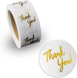 Thank youシール【パステルカラー】丸 シール ありがとう