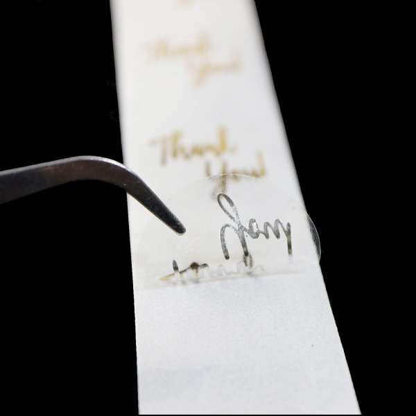 画像5: Thankyouシール サンキュー ありがとうシール 感謝シール ギフトシール ラッピング 封印 ステッカー ロールシール 丸 箔押し ゴールド 金 約500枚入り 〔1セット〕約25×25mm 大容量 きらきらぷんぷん丸 TYS-002 (5)