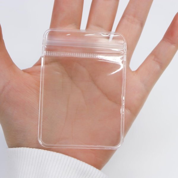 画像6: ジュエリー袋【8×6cm】PVC ビニール アクセサリー 袋 クリア 透明 ジッパー付き チャック付き【20枚入り】x〔1セット〕きらきらぷんぷん丸 AZB-006 (6)