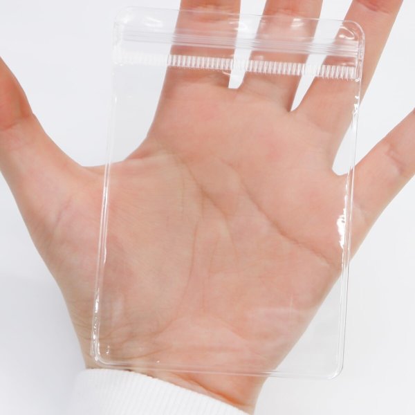 画像6: ジュエリー袋【10×7cm】PVC ビニール アクセサリー 袋 クリア 透明 ジッパー付き チャック付き【20枚入り】x〔1セット〕きらきらぷんぷん丸 AZB-007 (6)