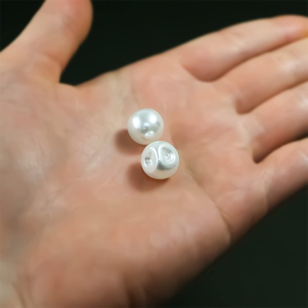 画像7: パールボタン パール ボタン ホワイト 20個入り【12.5mm】きらきらぷんぷん丸 B-003 (7)