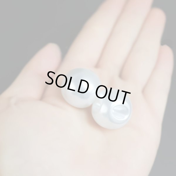 画像7: 【パールボタン】パール ボタン ホワイト ツヤあり 円 6個入り【20mm】きらきらぷんぷん丸 B-021 (7)