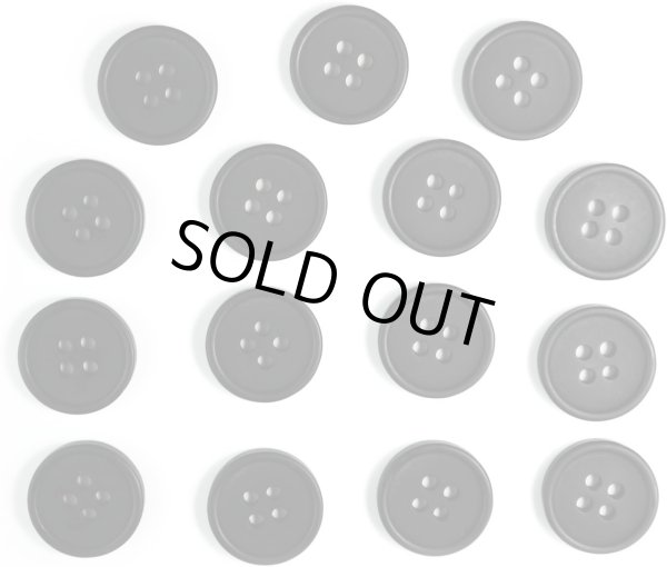 画像1: 四つ穴ボタン 【ブラック ツヤなし】 黒 ベーシック シンプル 15個入り【15mm】きらきらぷんぷん丸 B-044 (1)