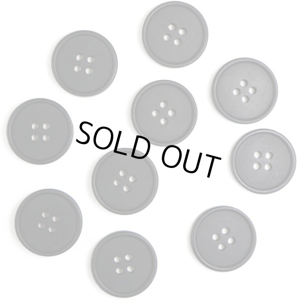 画像1: 四つ穴ボタン 【ブラック ツヤなし】 黒 ベーシック シンプル 10個入り【20mm】きらきらぷんぷん丸 B-046 (1)