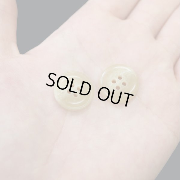 画像7: 水牛調ボタン【ベージュ】スーツ コート ジャケット ブレザー 四つ穴 フロント 袖口 10個入り【18mm】きらきらぷんぷん丸 B-049 (7)