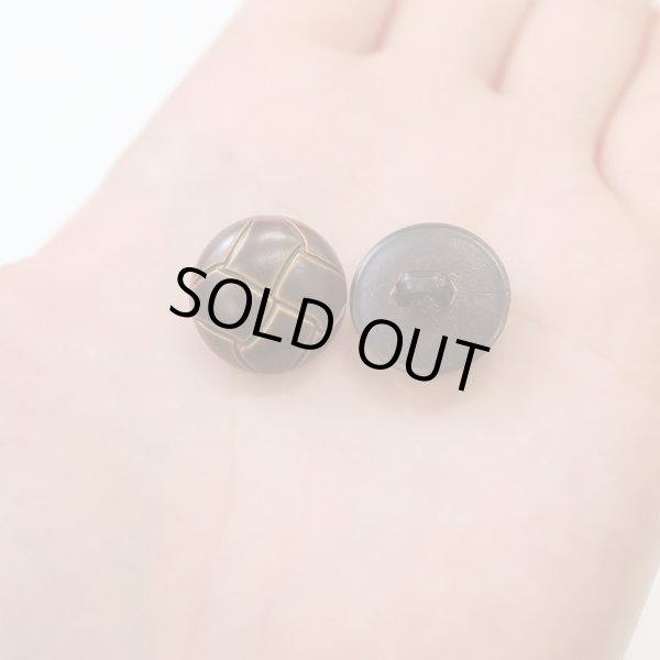 画像7: 革調ボタン レザー調 【ブラウン】 スーツ コート ジャケット ブレザー フロント 袖口 8個入り 【18mm】 きらきらぷんぷん丸 B-060 (7)