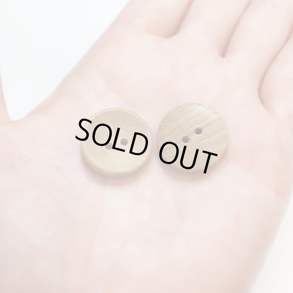 画像7: ウッドボタン 二つ穴ボタン ナチュラル シャツボタン ウッド ボタン ブラウン 木目 木製 10個入り【20mm】きらきらぷんぷん丸 B-080 (7)