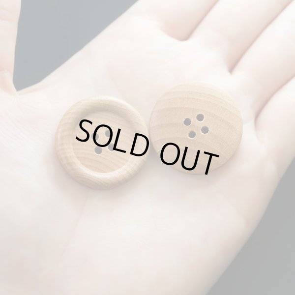 画像7: ウッドボタン 四つ穴ボタン ナチュラル シャツボタン ウッド ボタン ブラウン 木目 木製 6個入り【28mm】きらきらぷんぷん丸 B-084 (7)