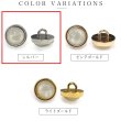 画像3: オーロラ 飾りボタン 【シルバー】 銀 白 ボタン 金属 メタル 樹脂 メタルボタン 手芸 6個入り 【15mm】 きらきらぷんぷん丸 B-1001 (3)