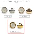 画像3: オーロラ 飾りボタン 【ライトゴールド】 金 白 ボタン 金属 メタル 樹脂 メタルボタン 手芸 4個入り 【19mm】 きらきらぷんぷん丸 B-1009 (3)