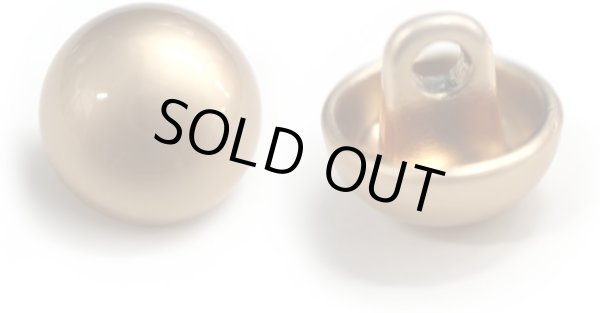 画像1: メタルボタン 【ゴールド】 金 ビジュー ブロンズ風 ドーム型 飾り 縫製 袖口 20個入り 【10mm】 きらきらぷんぷん丸 B-105 (1)