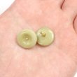 画像5: ナットボタン 足つきボタン 【ペールグリーン】 緑 メタル ゴールド 足つき ウッド ボタン 飾りボタン 5個入り 【15mm】 きらきらぷんぷん丸 B-1060 (5)