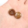画像5: ナットボタン 足つきボタン 【ダークブラウン】 茶色 メタル ゴールド 足つき ウッド ボタン 飾りボタン 5個入り 【15mm】 きらきらぷんぷん丸 B-1065 (5)