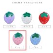 画像3: いちご モチーフボタン 足つき 【ピンク】 ボタン イチゴ 苺 ストロベリー 飾りボタン かわいい 10個入り 【18mm】 きらきらぷんぷん丸 B-1082 (3)
